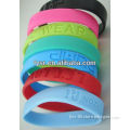 Silicone wristbands,de silicona pulseras bofetada custom logo printing